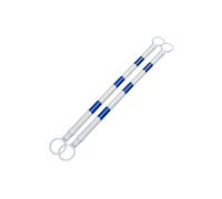 Cone Bar Confezione Da 2 Barre Riflettenti Per Coni Stradali Asta Di Barriera Retrattile Per Strade Parcheggi Luoghi Di Lavoro - Palo Di Collegamento Estensibile Per(White and blue,2Pcs)