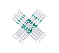 Cone Bar Confezione Da 2 Barre Riflettenti Per Coni Stradali Asta Di Barriera Retrattile Per Strade Parcheggi Luoghi Di Lavoro - Palo Di Collegamento Estensibile Per(White and green,10Pcs)