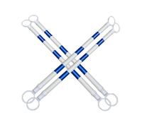 Cone Bar Confezione Da 2 Barre Riflettenti Per Coni Stradali Asta Di Barriera Retrattile Per Strade Parcheggi Luoghi Di Lavoro - Palo Di Collegamento Estensibile Per(White and blue,4Pcs)