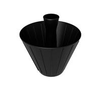 Cone Design Coffee Filter Cup Reusable Hand Brewed Coffee Dripper Strainer Pour Over Coffee Dripper(Black)