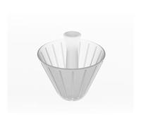 Cone Design Coffee Filter Cup Reusable Hand Brewed Coffee Dripper Strainer Pour Over Coffee Dripper(Transparent)