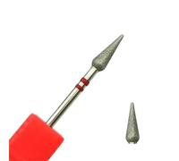 Cone Nail Drill Bits Fine Diamond Cuticle Clean Burr Russian Mills Manicure Drills Nails 1Pcs(MD0412D-F)