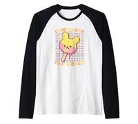 Cone-Quer Il Mondo Kawaii Bunny Ice Pop Maglia con Maniche Raglan