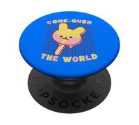 Cone-Quer Il mondo Kawaii Bunny Ice Pop PopSockets PopGrip Adesivo
