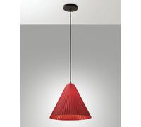 CONE SOSPENSIONE BORDEAUX 1 LUCE ATTACCO E27 IN METALLO E PLASTICA RICICLATA