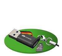 conecto adattatore da USB-C a USB-A, trasferimento dati 480 Mbps, OTG, funzione di ricarica rapida 15W 3A, per iPhone, Samsung Galaxy, Google Pixel e molti altri, alluminio/nero