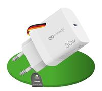 conecto caricatore USB-C, 1x porta PD USB-C da 30 watt, rapido, bianco