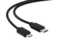 conecto Cavo di collegamento da USB C a Micro USB 2.0 da 1,00 m, cavo dati e cavo di ricarica, nero