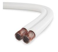 conecto cavo per altoparlanti, cavo per altoparlanti CCA, 2x0.75mm² colore: bianco 50 metri
