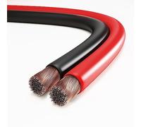 conecto cavo per altoparlanti, cavo per altoparlanti CCA, 2x4.00mm² colore: rosso/nero 20 metri