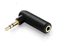 conecto CC20097 Adattatore angolare (Connettore jack da 3,5 mm (3 pin) a Connettore jack (3 pin)), 0,20 m, nero