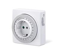 conecto CC50201 Temporizzatore Meccanica per Presa, Indicazione Tempo di Scorrimento, Pulsante di Controllo per On/Auto, 96 Segmenti di Commutazione, Protezione IP20, Controllo Parentale, 3500W