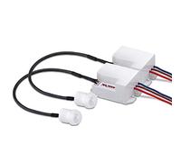 conecto CC50217-2 Rilevatore di Movimento a infrarossi (CC-IMS100) Installazione Interna per Montaggio a Incasso a Scomparsa, Area di Lavoro IP20, 360°/3 mo 6 m, Bianco, Confezione da 2