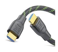 conecto HDMI 2.1 cavo, 8K UltraHD, cavo HDMI 8K 60 Hz / 4K 120 Hz, 48 GB/s Dati di trasmissione, nero/verde, 2,00 m