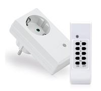 Conecto, kit jack radiocontrollato, 1 presa radiocomandata e 1 telecomando, 1100 Watt, bianco SA-CC50686