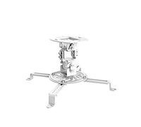 conecto, montaggio a soffitto per proiettore/proiettore, inclinabile (+/-15°), ruotabile (360°), distanza dal soffitto: 15 cm, capacità di carico: 13,5 kg, bianco