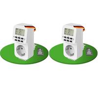 conecto presa termostatica digitale, con sensore interno e timer, per terrario, serra, affumicatore, riscaldamento, regolatore di temperatura, raffreddamento e monitoraggio del gelo, 3600 watt, bianco