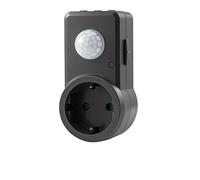 conecto rilevatore di movimento a infrarossi con presa di contatto di protezione, angolo di rilevamento 120°, grigio