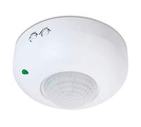 conecto rilevatore di movimento per esterni, per LED e lampade, installazione a soffitto a superficie Campo di rilevamento 360° 6 m, infrarossi, IP20, bianco