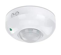 conecto Sensore di movimento a infrarossi per interni, montaggio a soffitto, LED a 360°, controllo della luce, IP20, sensore crepuscolare (1 pezzo), bianco