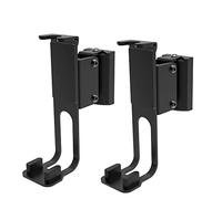 Conecto Staffa da Parete per Altoparlanti, Compatibile con Sonos® One, Sonos® Play:1, Carico Massimo 3 Kg, Set da 2, Nero