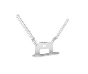 conecto, staffa per altoparlante per il montaggio diretto sulla TV per SONOS Beam Soundbar, materiale: acciaio e alluminio, bianco