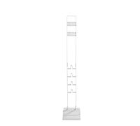 conecto supporto per aspirapolvere per Dyson V6 Pro, V7, V8, Cyclone Fluffy/Absolute, V10 Total Clean, Torque Drive e V11 Animal, V12 Slim Absolute, V15 Detect Absolute, alluminio, bianco