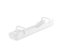 conecto Supporto per cavi da scrivania con supporto da scrivania – Bianco