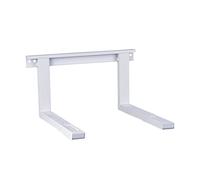 conecto supporto universale/microonde per montaggio a parete, staffe regolabili in lunghezza (38,5-53,5 cm), larghezza staffa 43 cm, capacità di carico max 35,0 kg, bianco