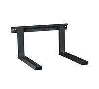 conecto supporto universale/microonde per montaggio a parete, staffe regolabili in lunghezza (38,5-53,5 cm), larghezza staffa 43 cm, capacità di carico max 35,0 kg, nero