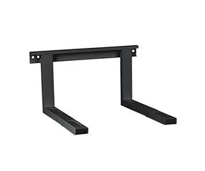 conecto supporto universale/microonde per montaggio a parete, staffe regolabili in lunghezza (38,5-53,5 cm), larghezza staffa 43 cm, capacità di carico max 35,0 kg, nero