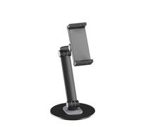 conecto Tablet Holder, supporto universale per tablet da 4,7" a 12,9", smartphone, eReader, girevole e regolabile in altezza, nero