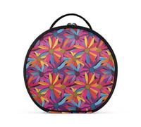 Coneflower Genesis - Beauty case colorato con scomparti e maniglia con cerniera, borsa da viaggio per cosmetici, da donna, con divisori regolabili, 28 cm