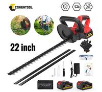 CONENTOOL Tagliasiepi Elettrico a Batteria da 22 Pollici (56cm) Portatile per Giardinaggio, Compatibile con Batteria Makita 18V