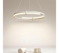 CONERY Circle LED Lampadario Modern Home Illuminazione a Sospensione a LED Lampade a Sospensione in Alluminio Illuminazione Interna Minimalista Illuminazione a Sospensione dimmerabile