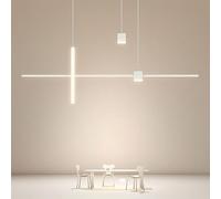 CONERY Lampada a Sospensione in Alluminio e Acrilico Lampadario a LED Lungo Illuminazione per Interni Minimalista Lampada a Sospensione a LED per la casa Moderna Illuminazione a Sospensione Lunga