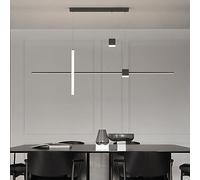 CONERY Lampada a Sospensione in Alluminio e Acrilico Lampadario a LED Lungo Illuminazione per Interni Minimalista Lampada a Sospensione a LED per la casa Moderna Illuminazione a Sospensione Lunga