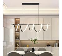 CONERY Lampadario a LED a carica lineare Lampadario a sospensione moderna a LED dimmerabile Lampada a sospensione a LED minimalista Illuminazione interna in alluminio Illuminazione regolabile Applicab