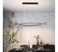 CONERY Lampadario LED Nero 60W 3000-6500K Lampada a Sospensione Lungo Droplight Decorazioni per la casa Moderne Apparecchi di Illuminazione a Sospensione a LED Illuminazione Interna Semplice