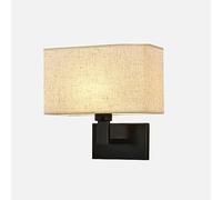 CONERY Sconce parete tessuto soffusa Lampada montaggio parete Lampada comodino Lampada parete ferro antiruggine Lampade Apparecchi illuminazione Soggiorno Camera Applique parete Lampade classiche test