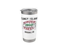 Coney Island Brooklyn New York Bicchiere termico in acciaio inox doppia parete