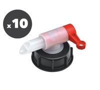 Conf. 10 pz tappo con rubinetto per taniche 10/25/60 L
