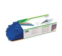 CONF. 100PZ DORSINI IN PVC 4 MM. BLU LEBEZ.-871-BL-