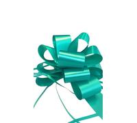 Conf. 30 Fiocchi Nastri Rapidi Lucidi, Larghezza 31 mm, Oro, Natale Regali Coccarda