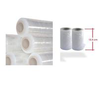 CONF. 48 ROTOLI PELLICOLA FILM TRASPARENTE PER IMBALLAGGIO 12,5 CM. X 100 METRI