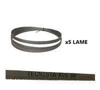 Conf. 5 Lame sega nastro 1435X13X0,65 dente 6/10 contrario made in Italy