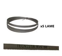 Conf. 5 lame sega nastro T8/12 per Ferro 1335X13X0,6 per NEBES TM95 TM101