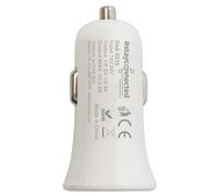 Conf. 5 pz caricabatteria 12/24V 2 USB 5V 2.4A biancoCoraC213