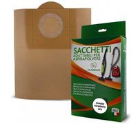 CONF 5 PZ SACCHETTI IN CARTA BIDONI ROWENTA - DE LONGHI