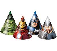 Conf. 6 Cappellini a Cono Tema Avengers per Compleanno
